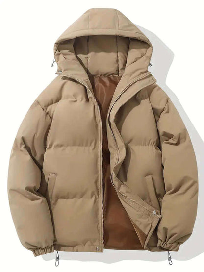 Men's Winter Insulated Hooded Puffer Jacket