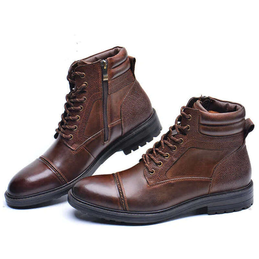 Men's Classic Leather Lace-Up Shoes